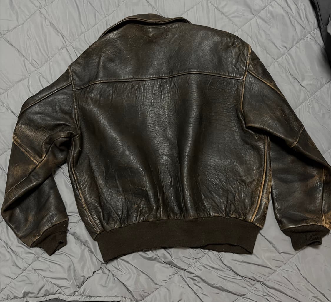 Avirex a2 빈티지 가죽자켓 상품이미지2