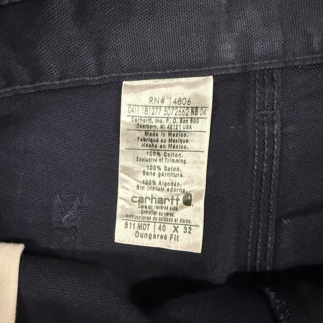 Carhartt B11 싱글니 카펜터 팬츠 (39“) 상품이미지6