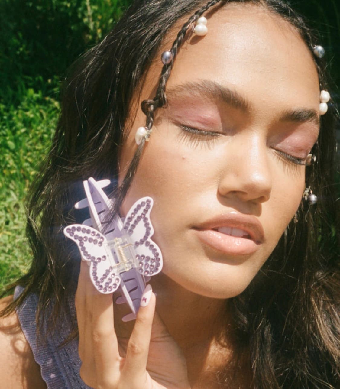 Emi jay MARIPOSA CLIP IN LILAC 헤어 클립 상품이미지1