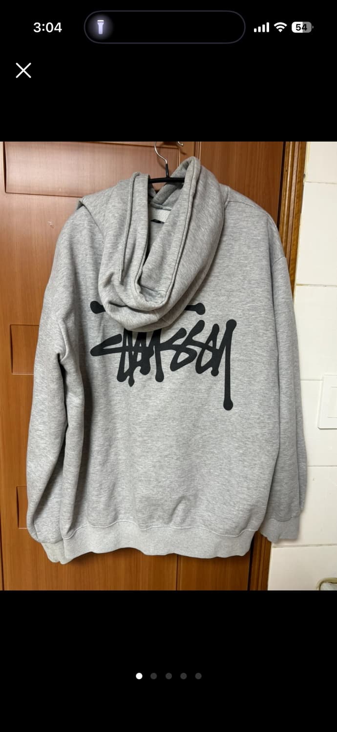 스투시 회색 후드 L 상품이미지1