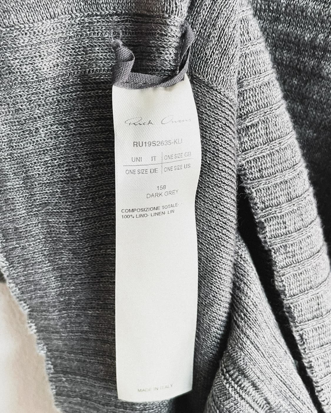 릭오웬스 SS19 BABEL 린넨 니트 상품이미지9