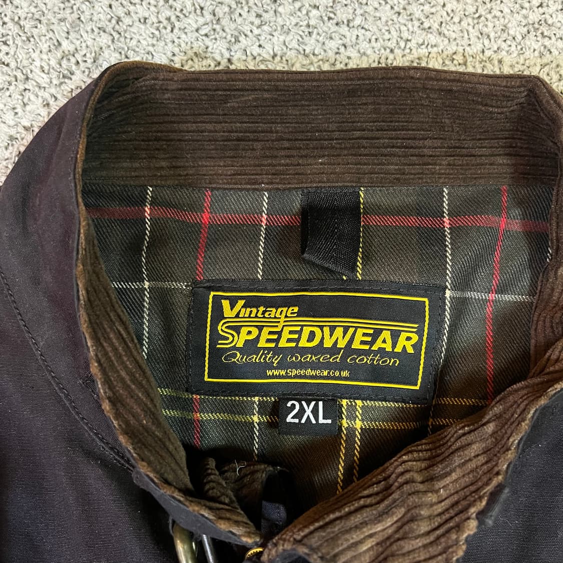 Vintage speedwear 왁스 자켓 상품이미지4