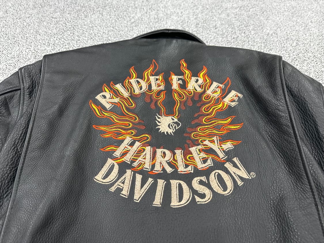 할리데이비슨 레더 자수 라이더자켓 상품이미지3