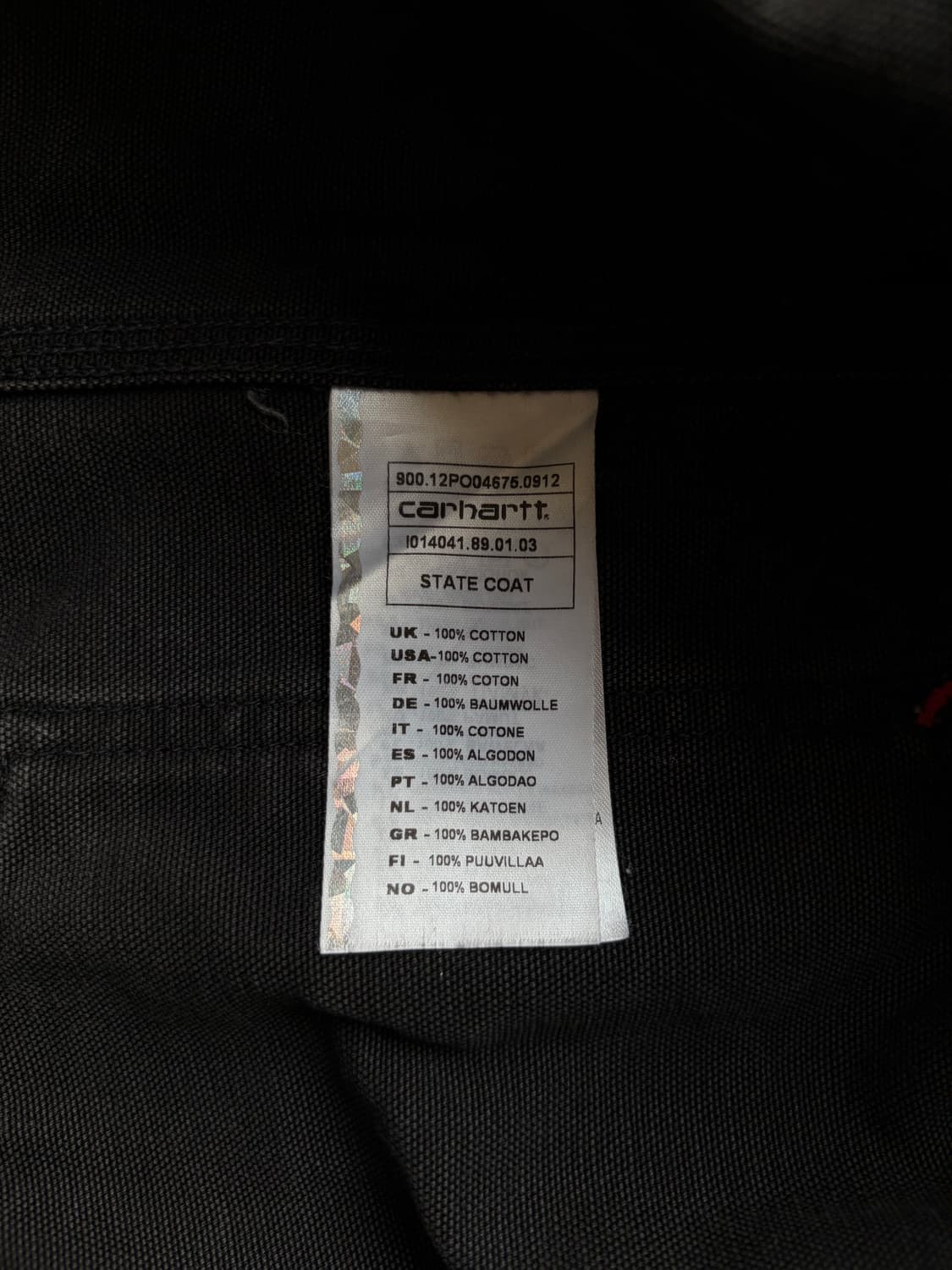 칼하트 블랙 워크자켓 M 상품이미지7