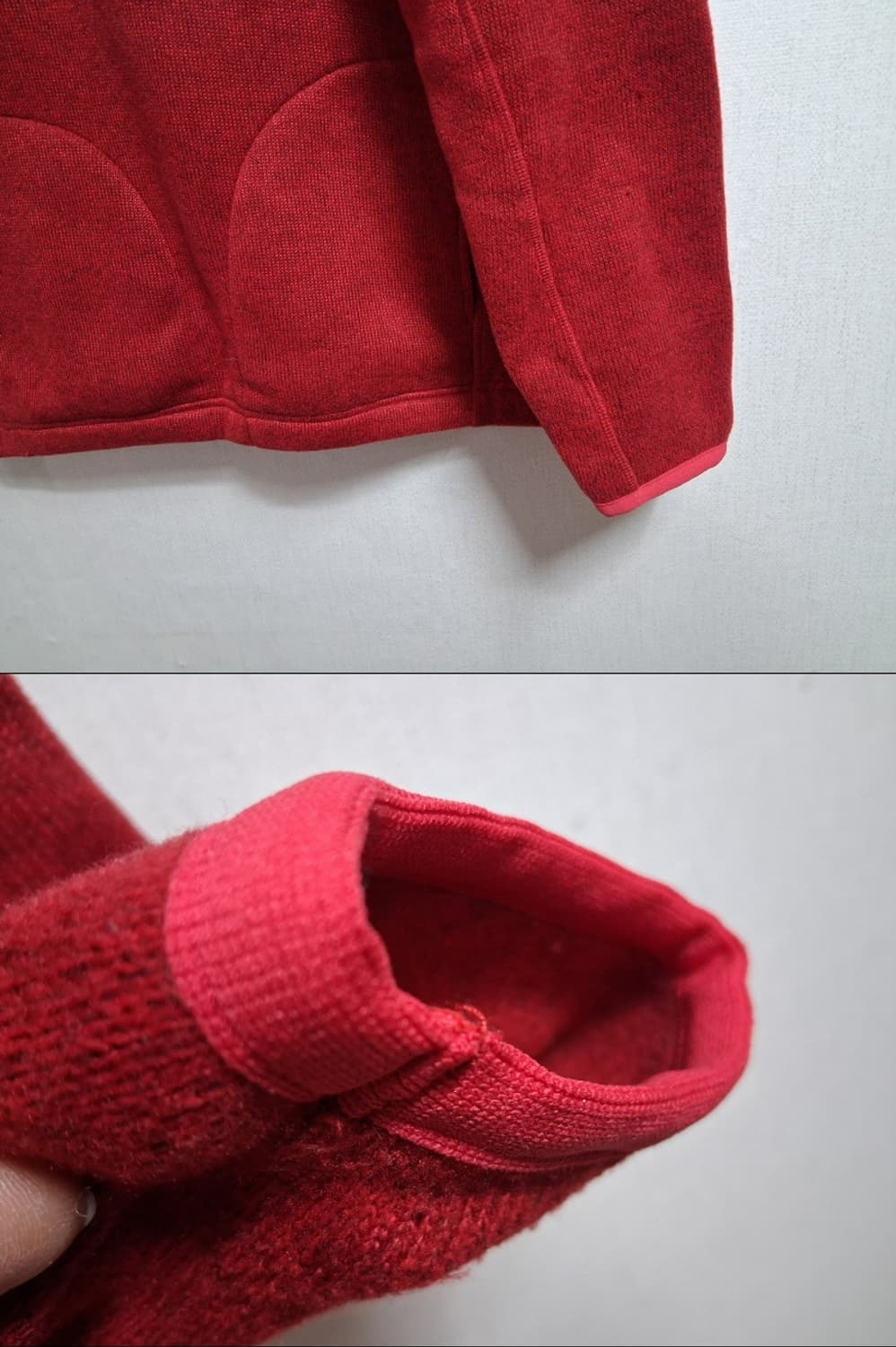 일본빈티지 TIGORA 티고라 남성 기모 반집업티 남성105 110미착용 상품이미지4