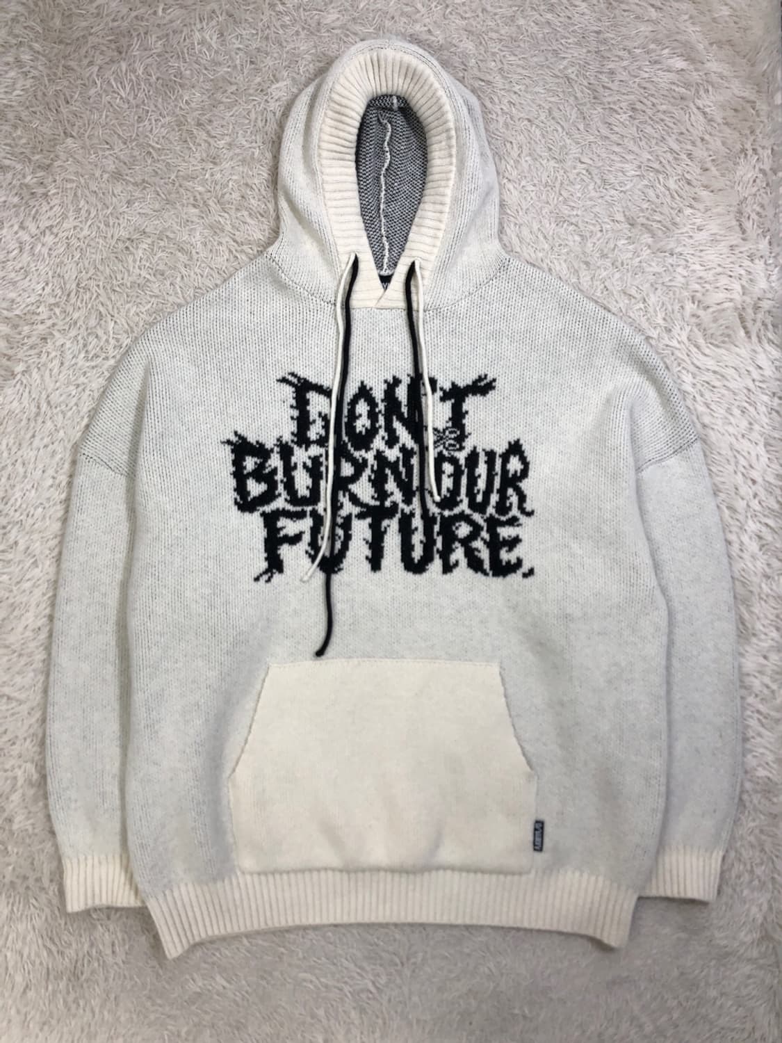 아조바이아조 니트 후드 티셔츠/#2525 상품이미지1