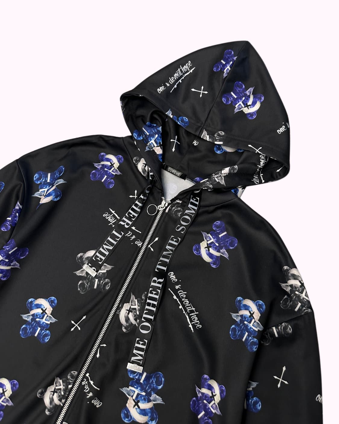 goth bear hood zip-up 상품이미지3