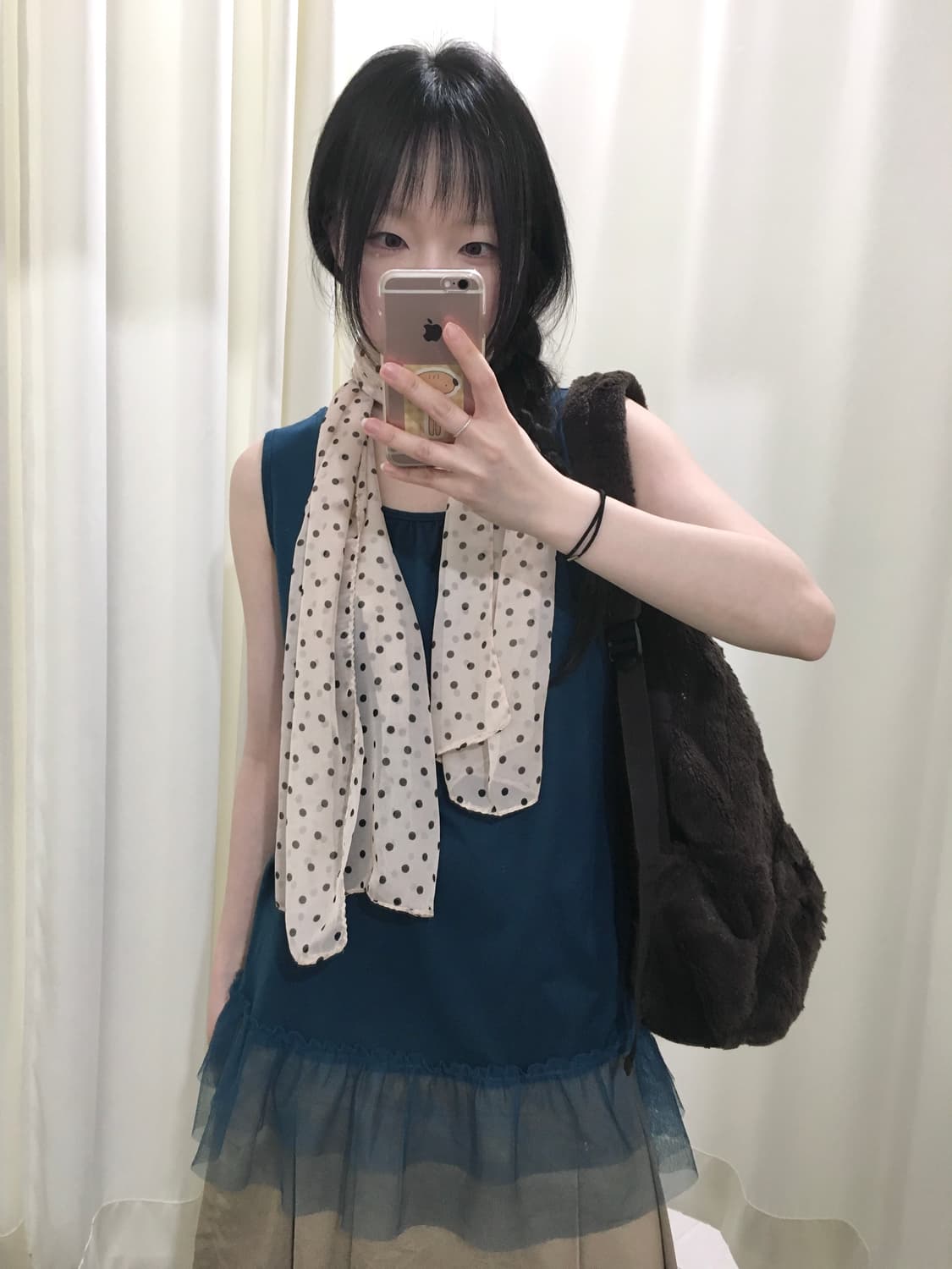 Teal Chiffon Lace Cami 상품이미지6
