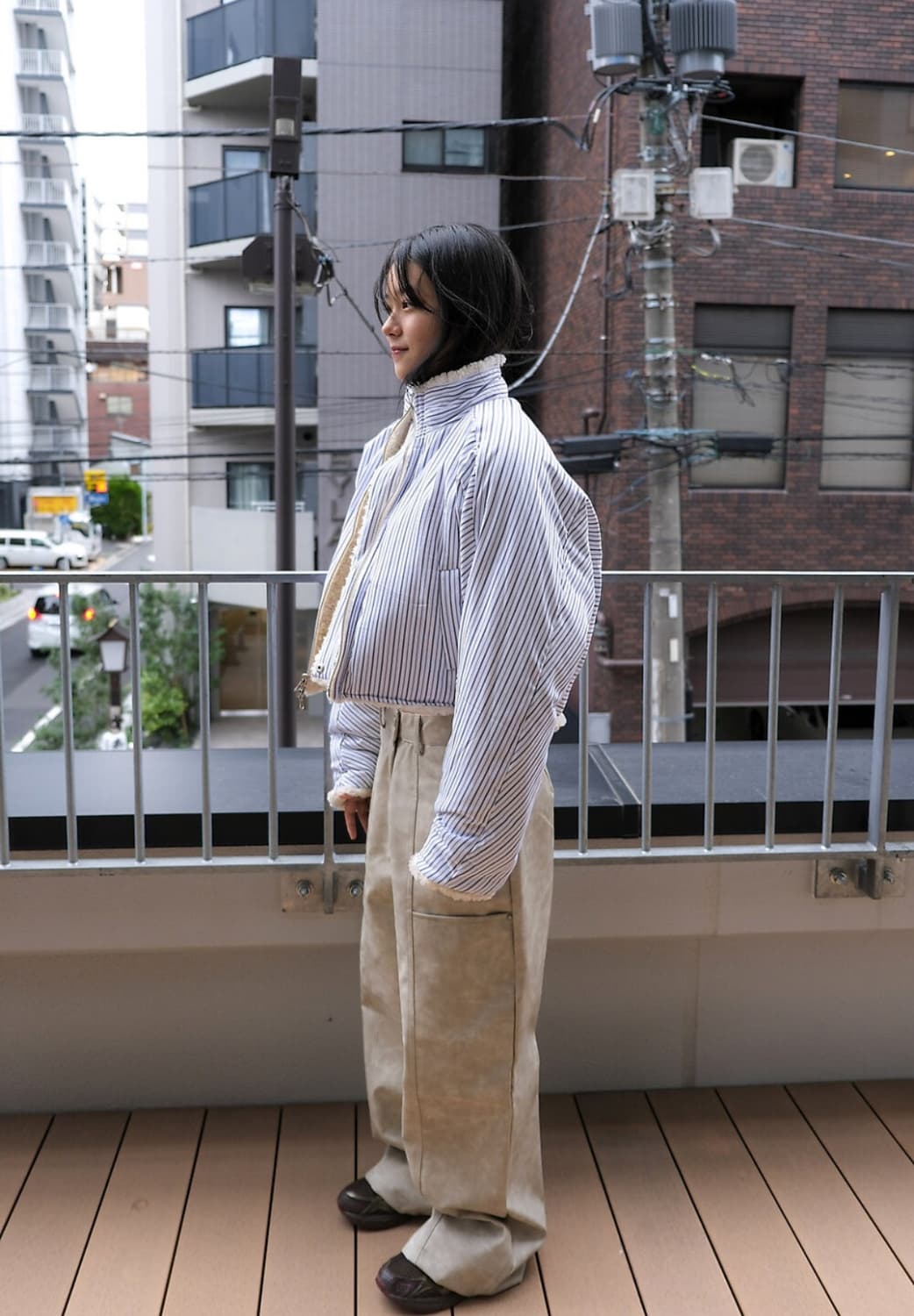 인앤양인하모니 리버시블 퍼자켓 아이보리 상품이미지3