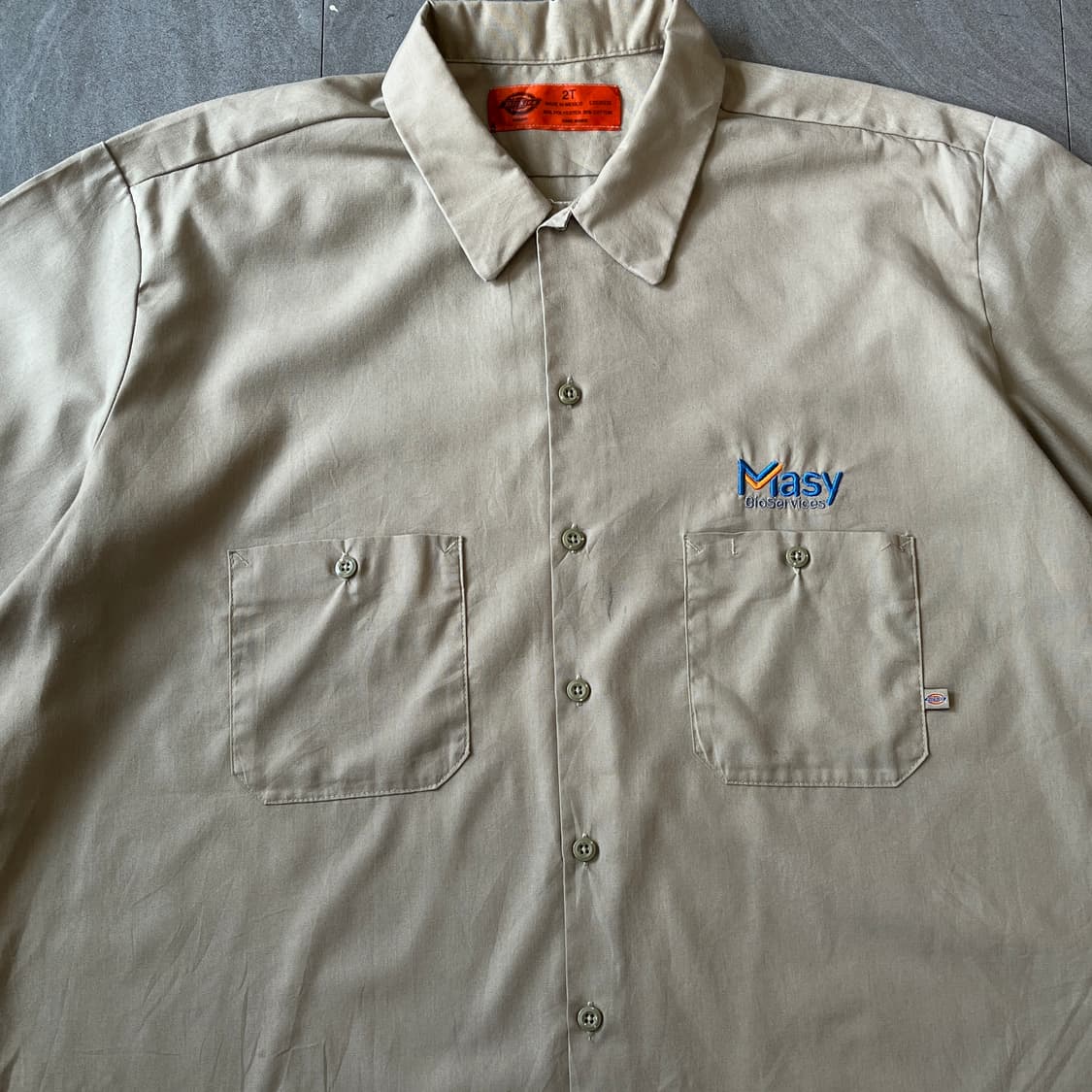 디키즈 정품 베이지 워크 반팔 셔츠 상품이미지4