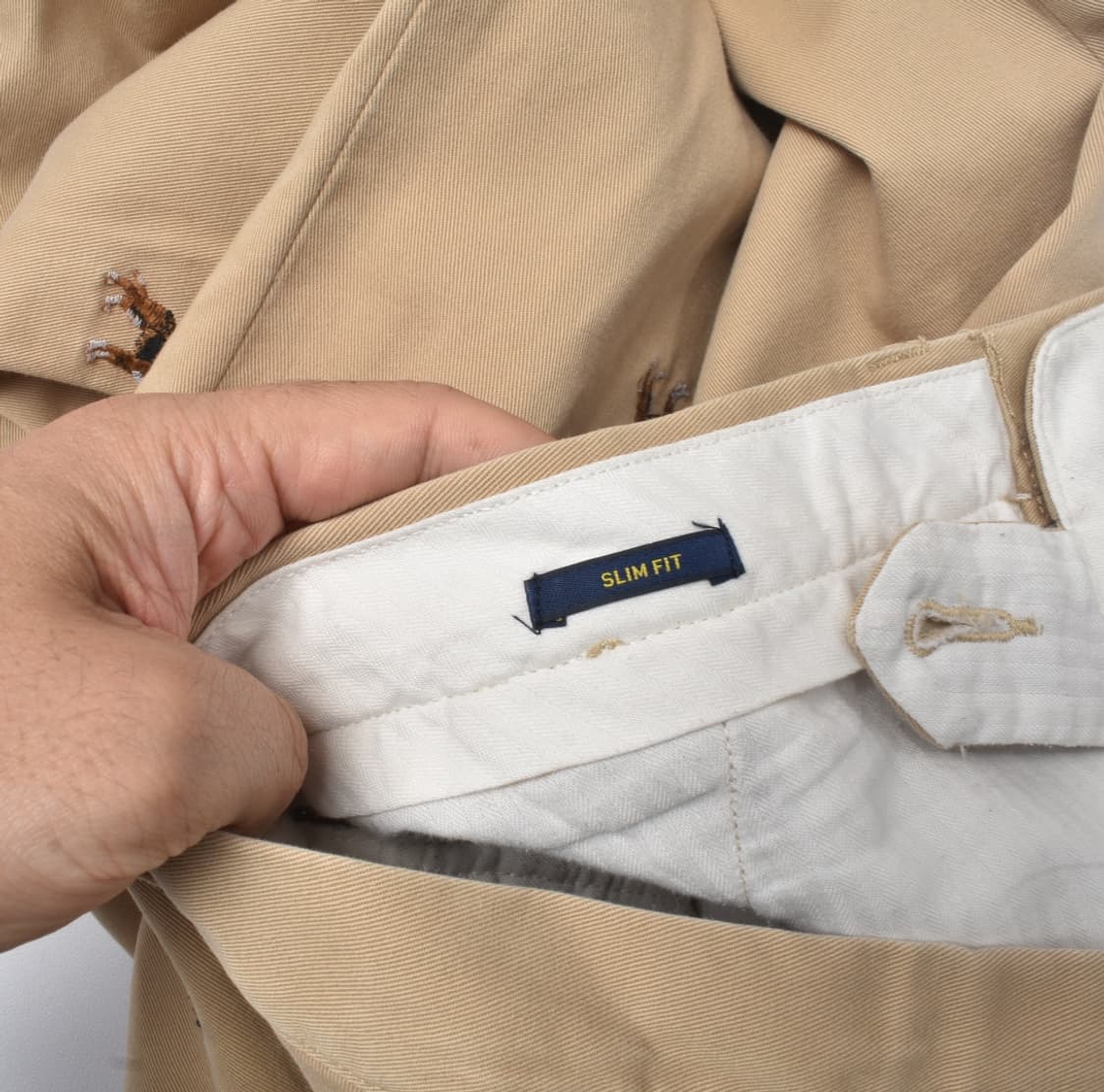 폴로랄프로렌 신형라벨 슬림핏 자수 코튼 치노 팬츠 32 상품이미지10