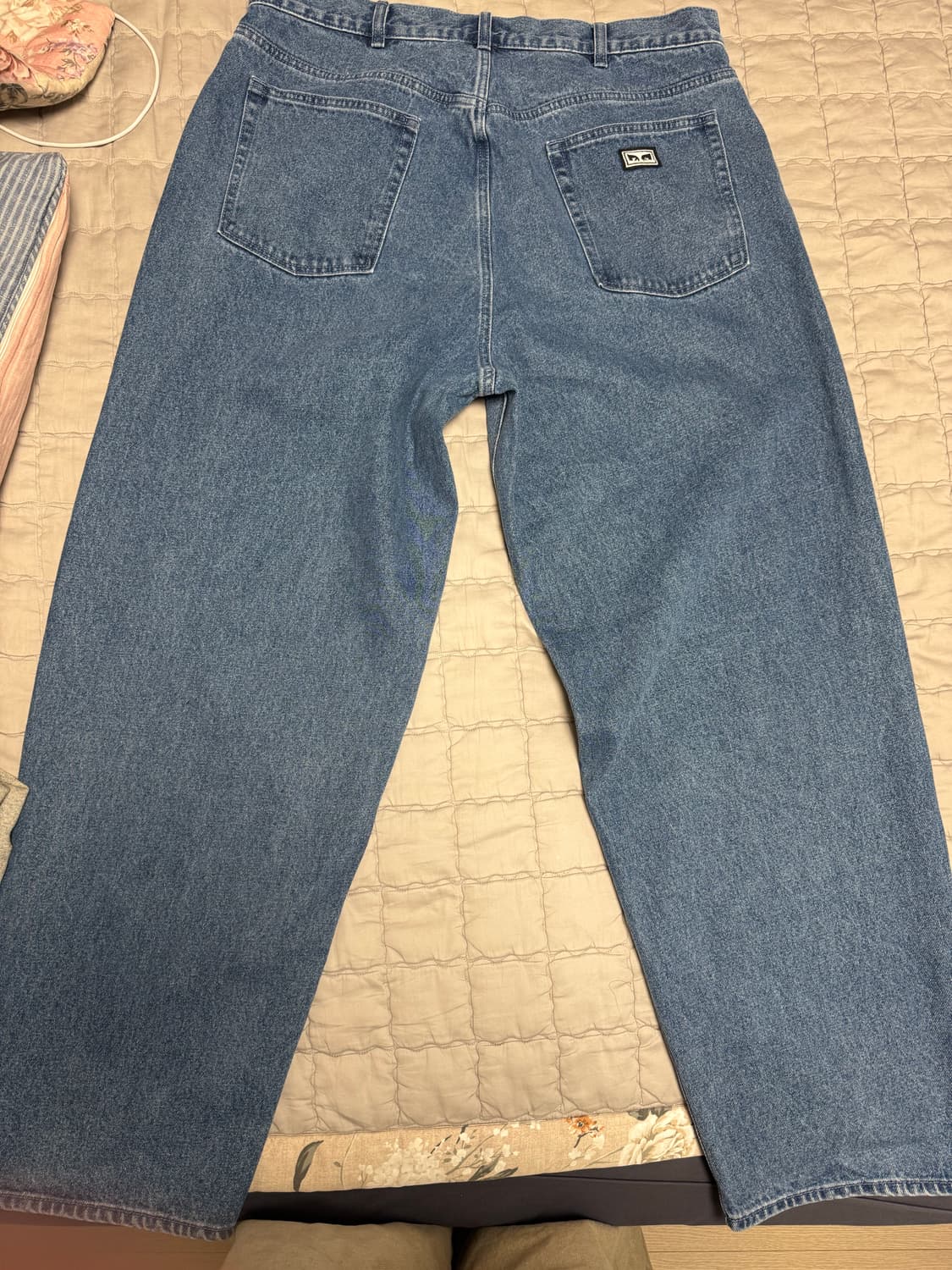 새제품) OBEY/ 오베이 와이드 루즈핏 데님 상품이미지2