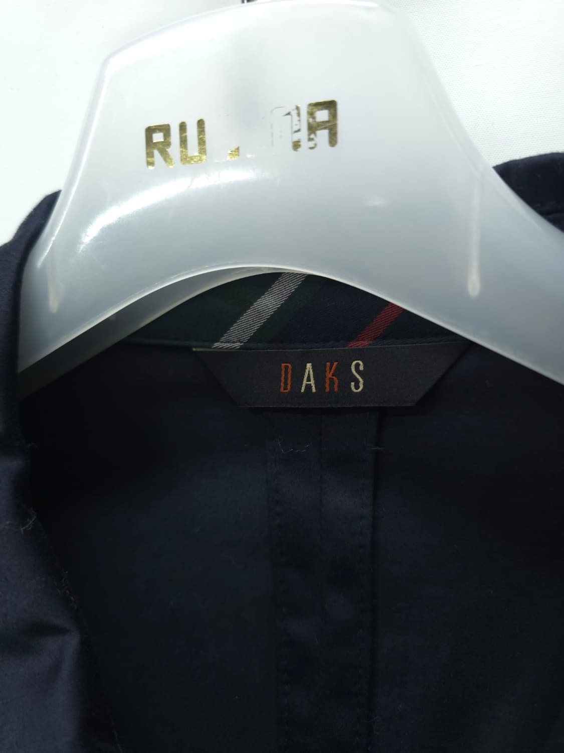 닥스 시그니처 체크 배색 네이비 셔츠형 원피스 (66~66반) 상품이미지3