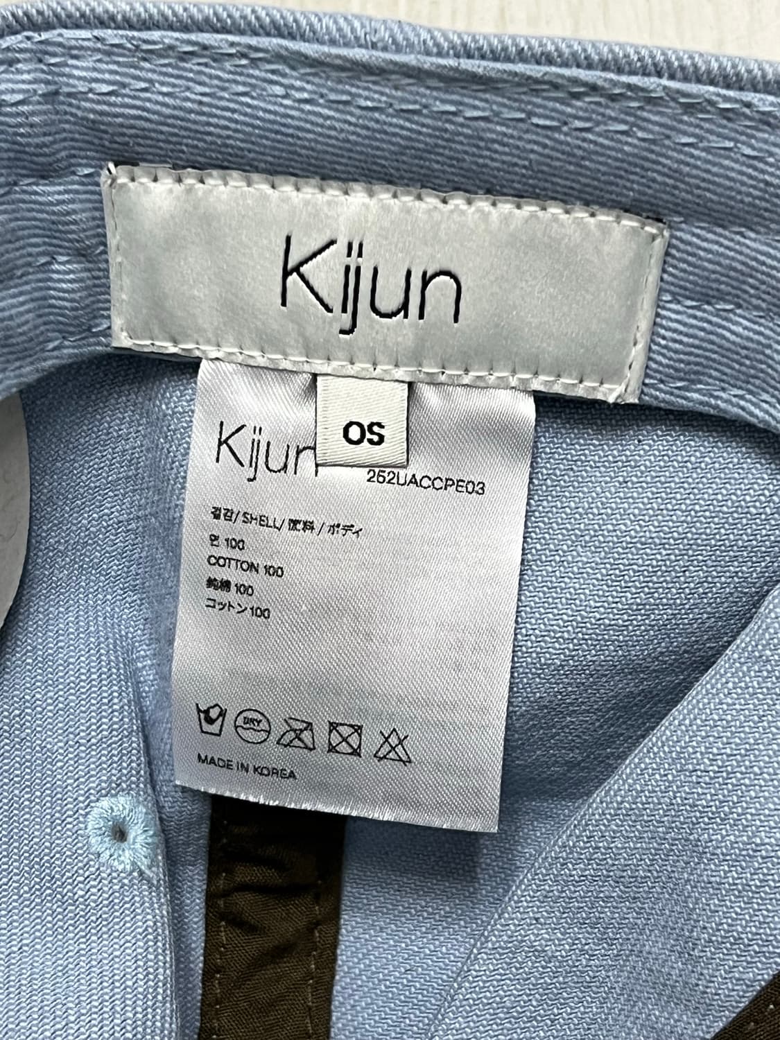 Kijun KJ 엠블럼 볼캡 스카이블루 OS 상품이미지5