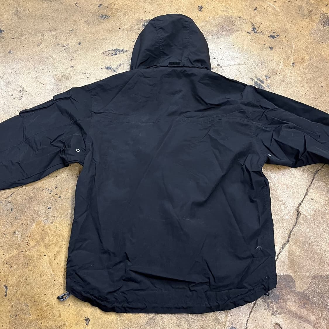 [정품/XS] 갭 검정색 후드 아노락 바람막이 b16 상품이미지4