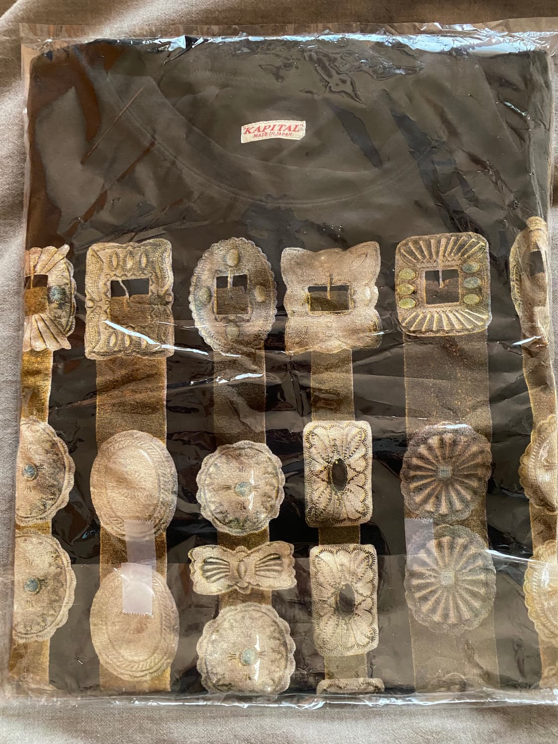 새상품) 캐피탈 20 크루 콘초 벨트 프린트 티셔츠 상품이미지2