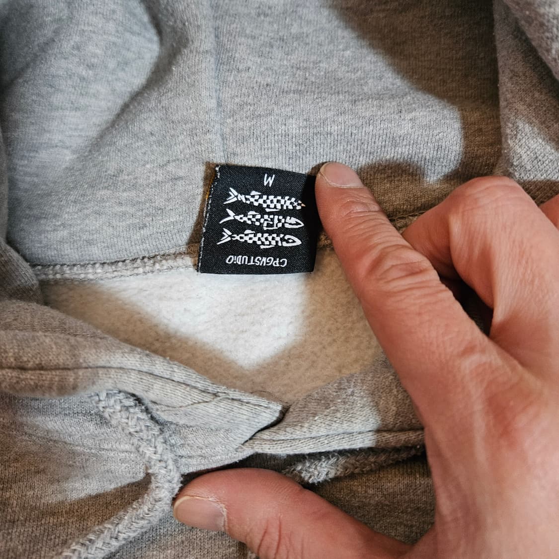 꼼파뇨 일러스트 타투 기모 후드 M size 상품이미지7