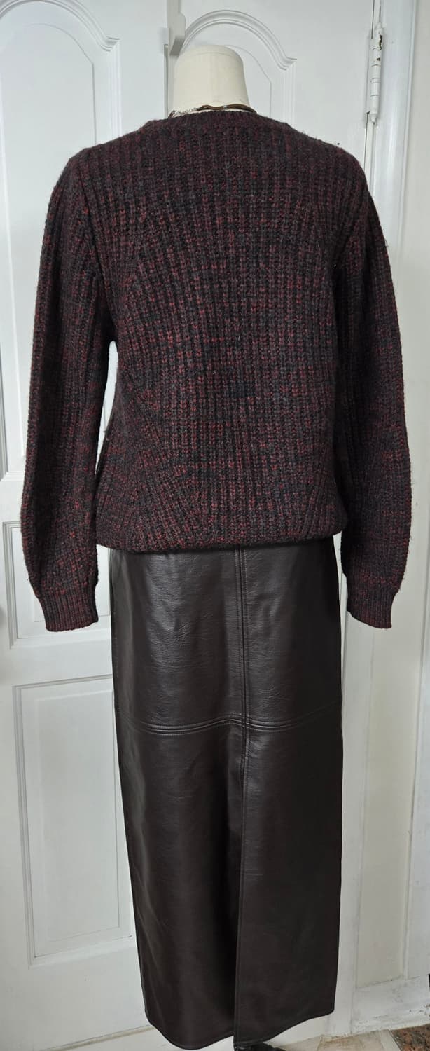 마쥬 알파카니트/앳코너 레더스커트 상품이미지4