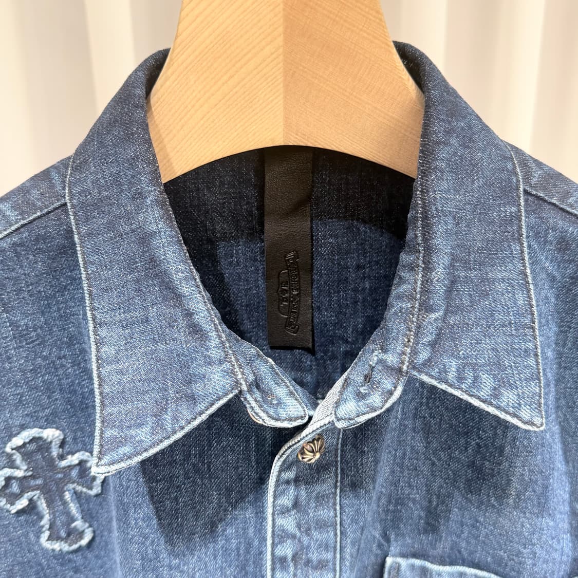 (A+/XL) / 크롬하츠 패치 에토르 데님 청 셔츠 상품이미지6
