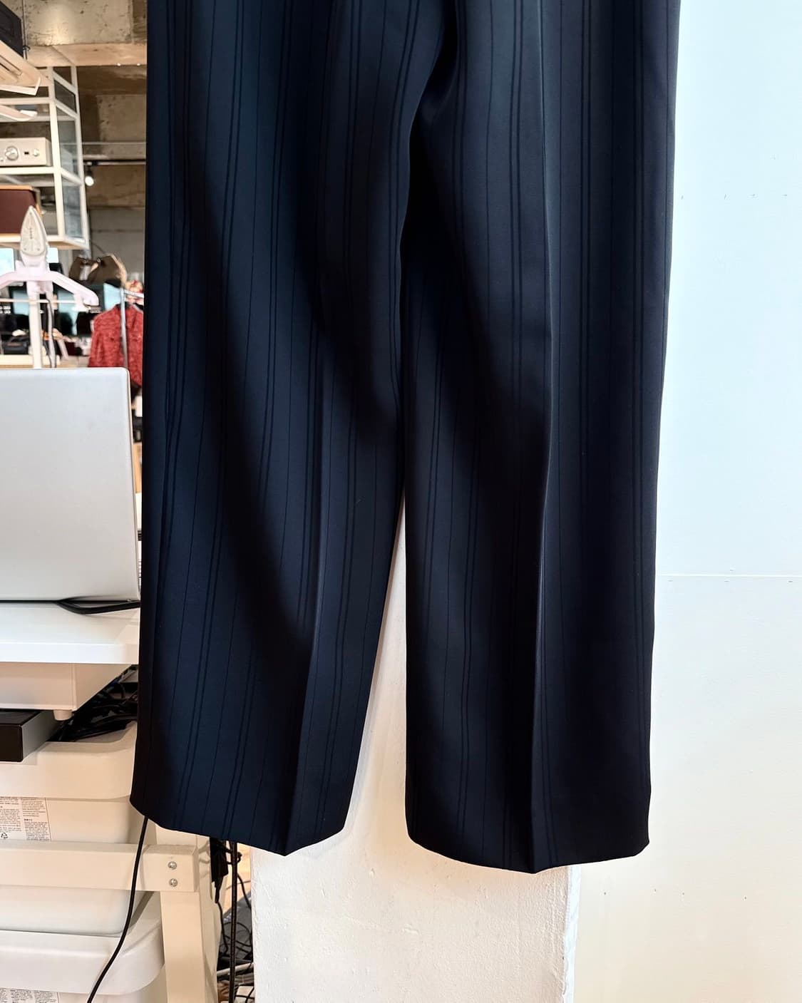 아르마니 꼴레지오니 블랙 스트라이프 슬랙스 팬츠  상품이미지7