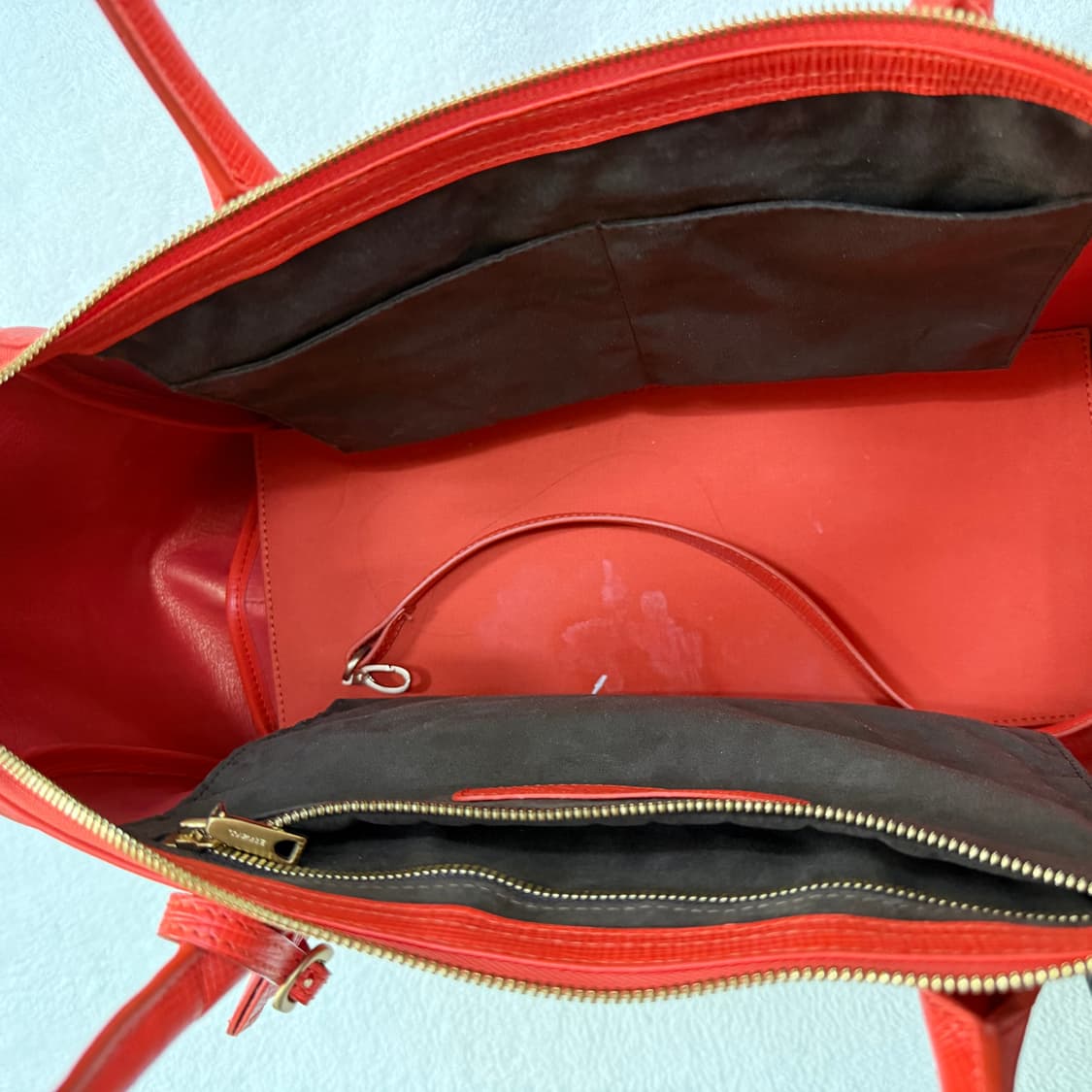 F 쿠론 레더 숄더백 0406T 상품이미지3