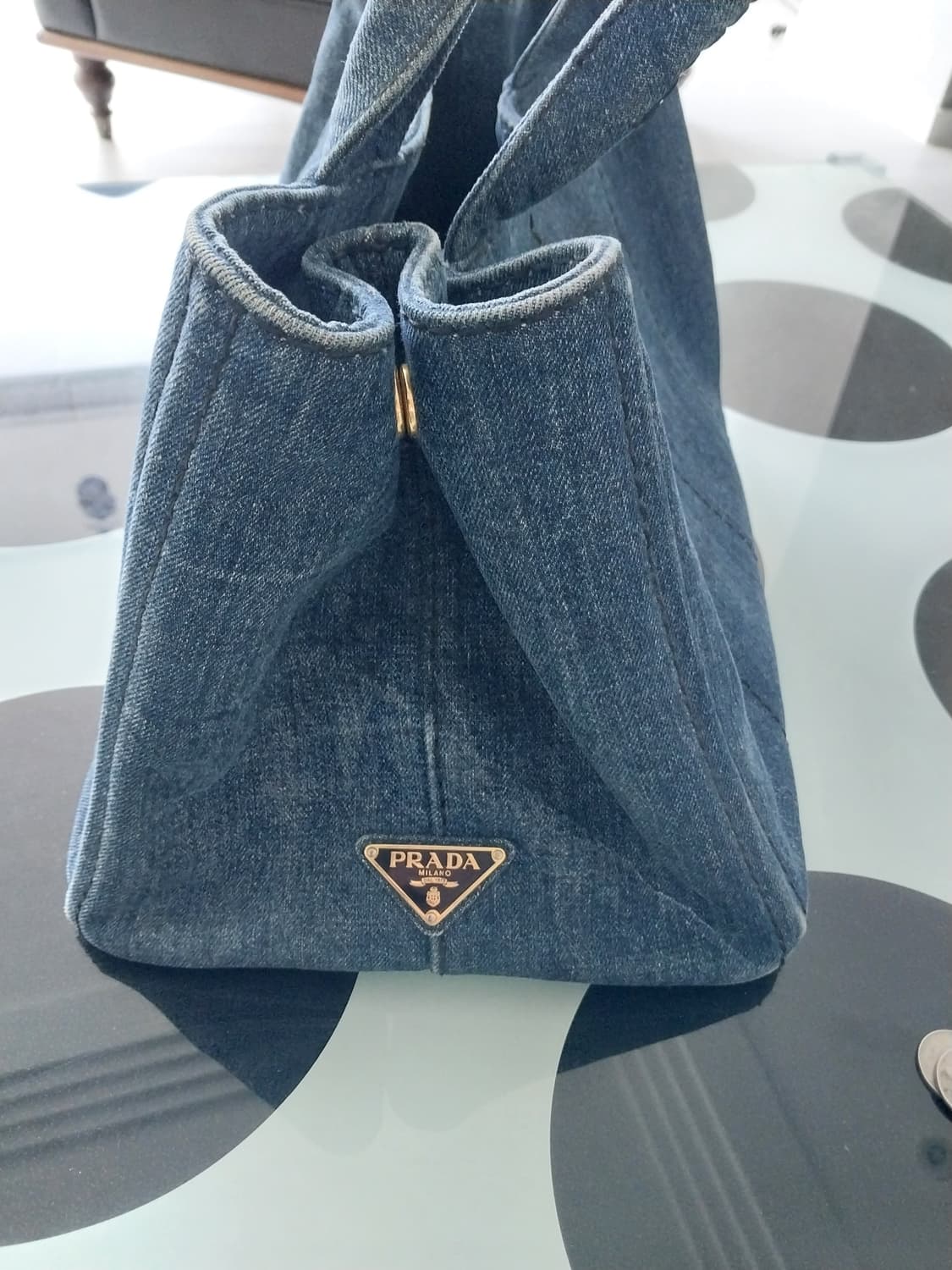 프라다 카나파데님 토트 /숄더백 B2642B 상품이미지8