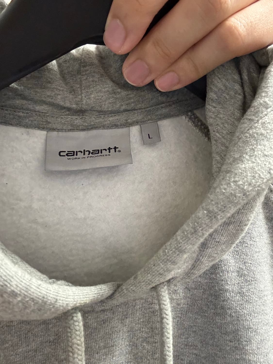 Carhartt WIP 칼하트 윕 회색 후드티 L 상품이미지5