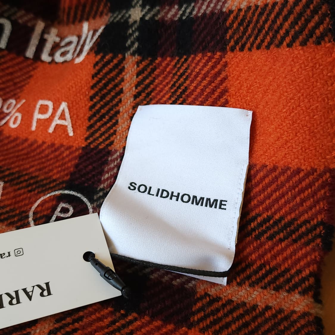 솔리드옴므 유토피아 체크울 빅 머플러 목도리 우영미 상품이미지5