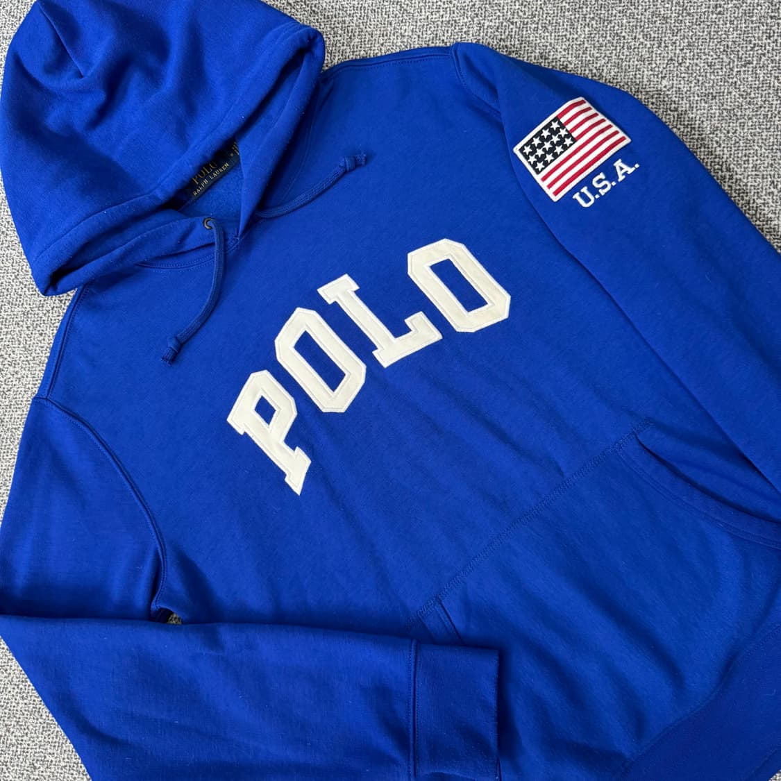 폴로 랄프로렌 신형 USA 블루 후드 상품이미지2