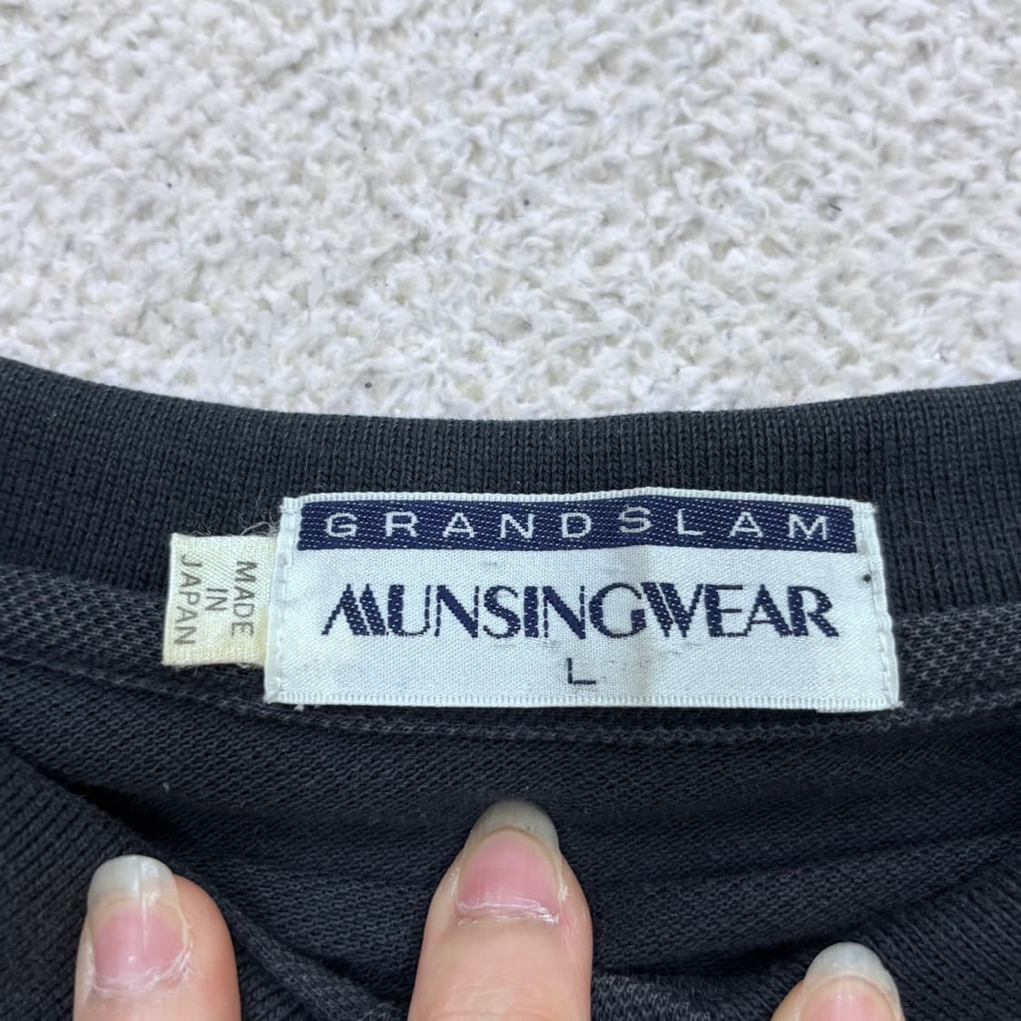 L 먼싱웨어 반팔 카라 티셔츠 0402E 상품이미지3