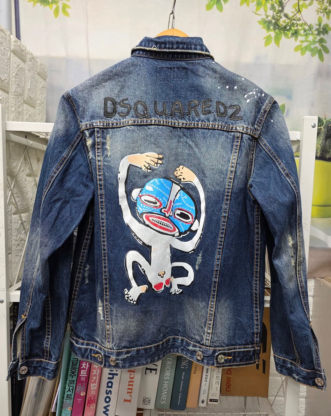 디스퀘어드2 남성 데님자켓 100 몽키 그래픽 청자켓 MM69 상품이미지3
