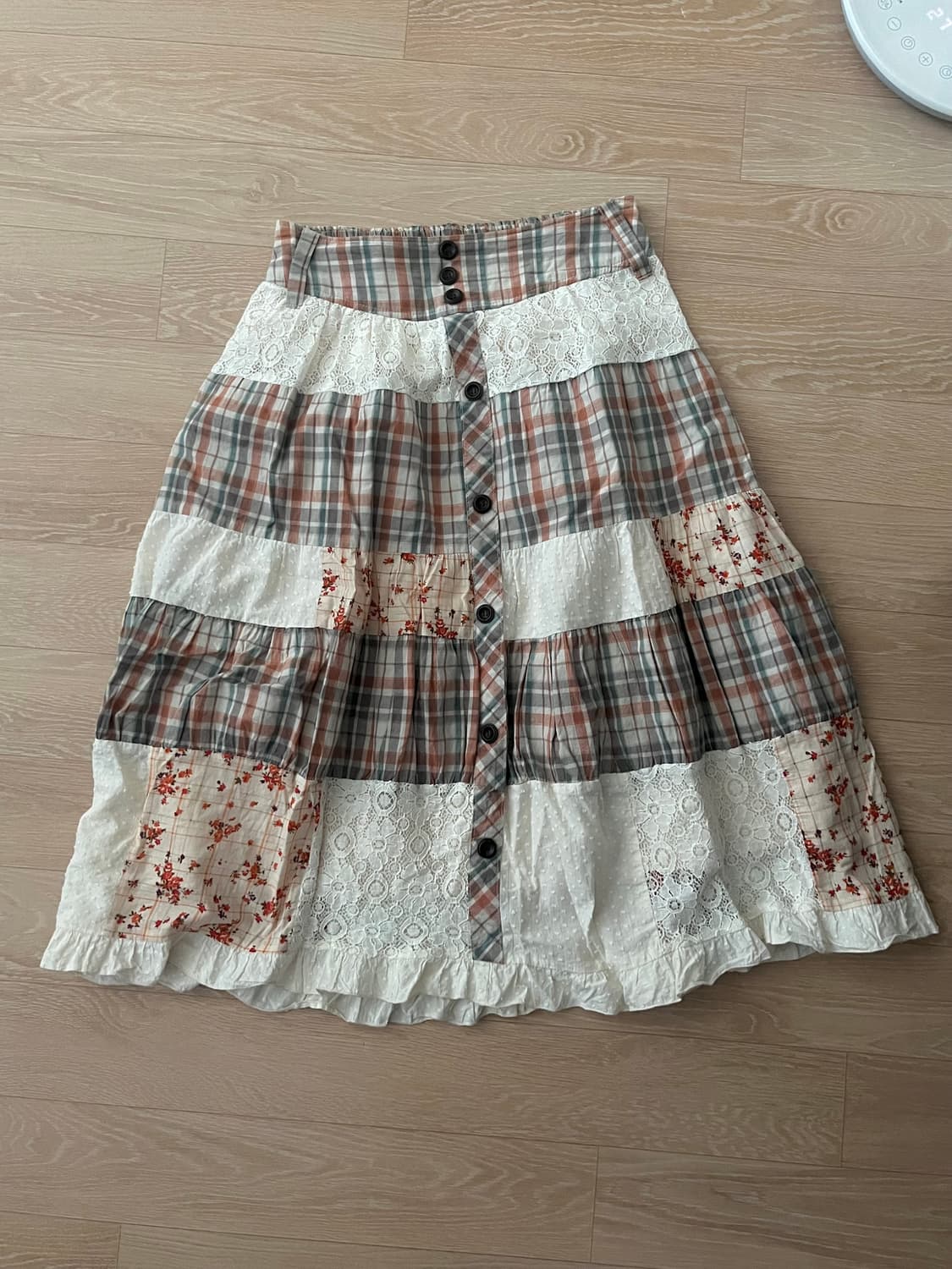 일본빈티지 모리걸 패치스커트 vintage 상품이미지1