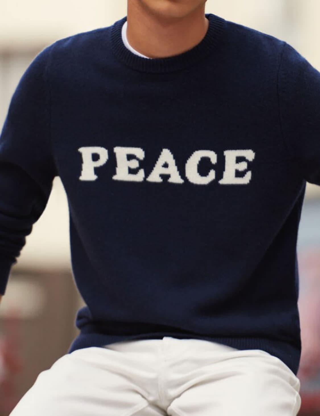 산드로 옴므 PEACE 크루넥 울 니트 상품이미지9