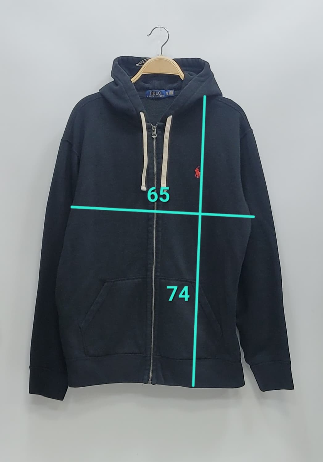 POLO 폴로랄프로렌 래드 포니 후드 집업 / 남 XL 블랙
 상품이미지10