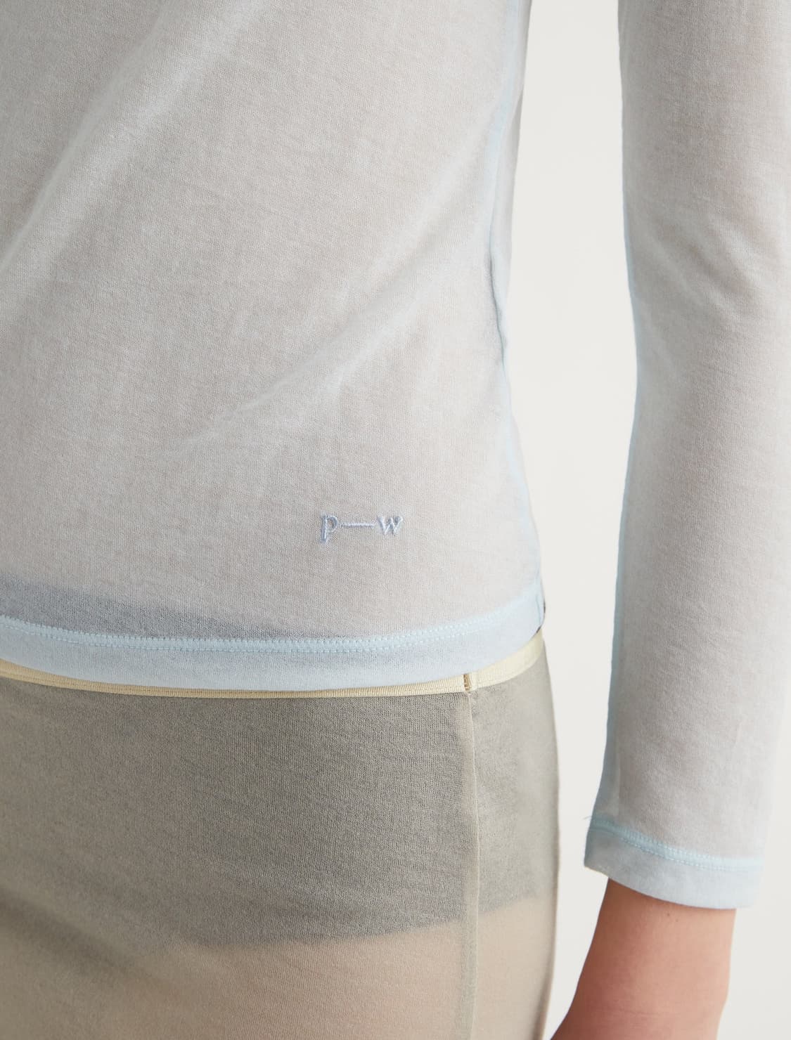 (XS,S,M)팔로마울 no.1853 hiro 롱슬리브/라이트블루 상품이미지4