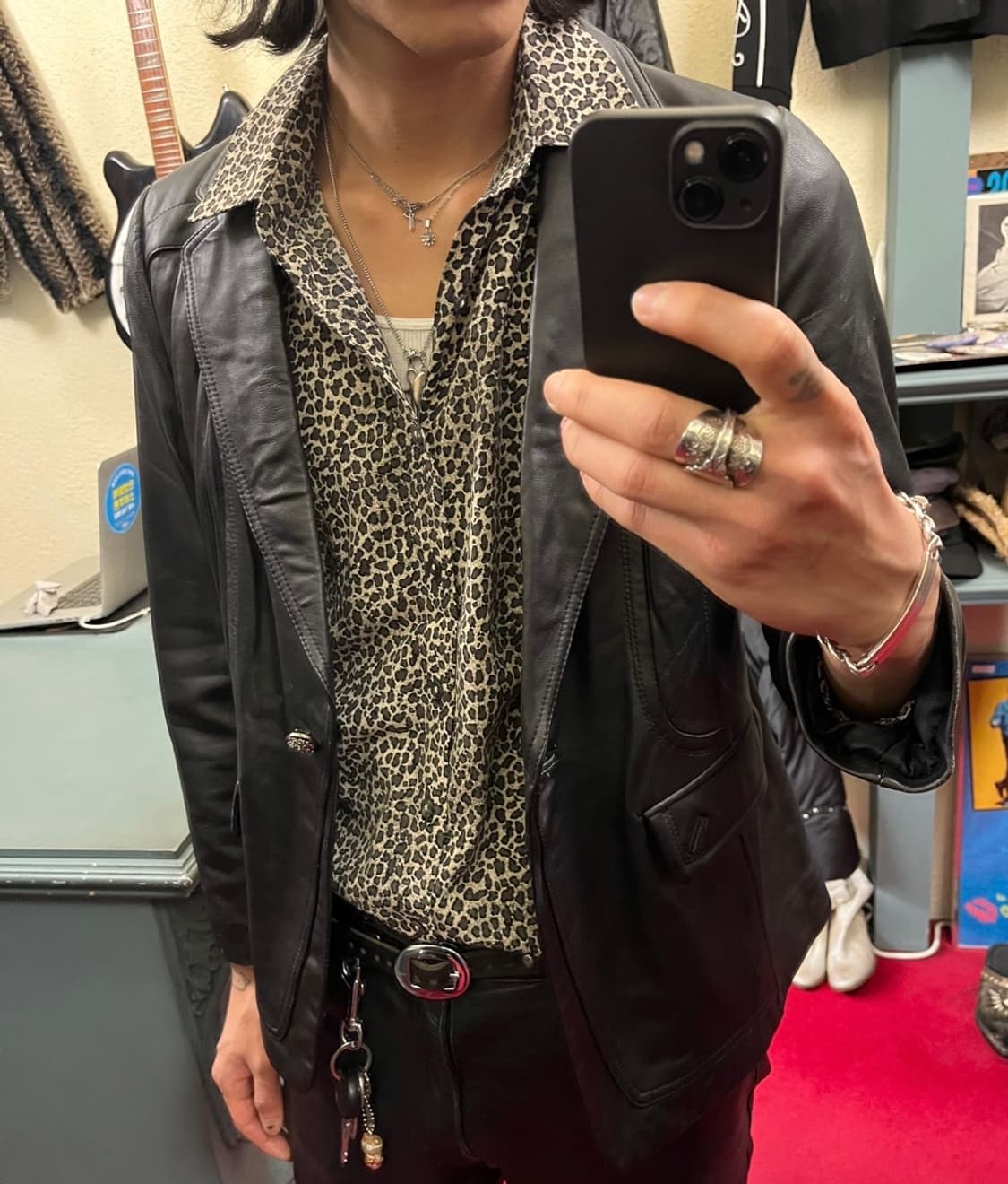 REAL LEATHER BLAZER 상품이미지4