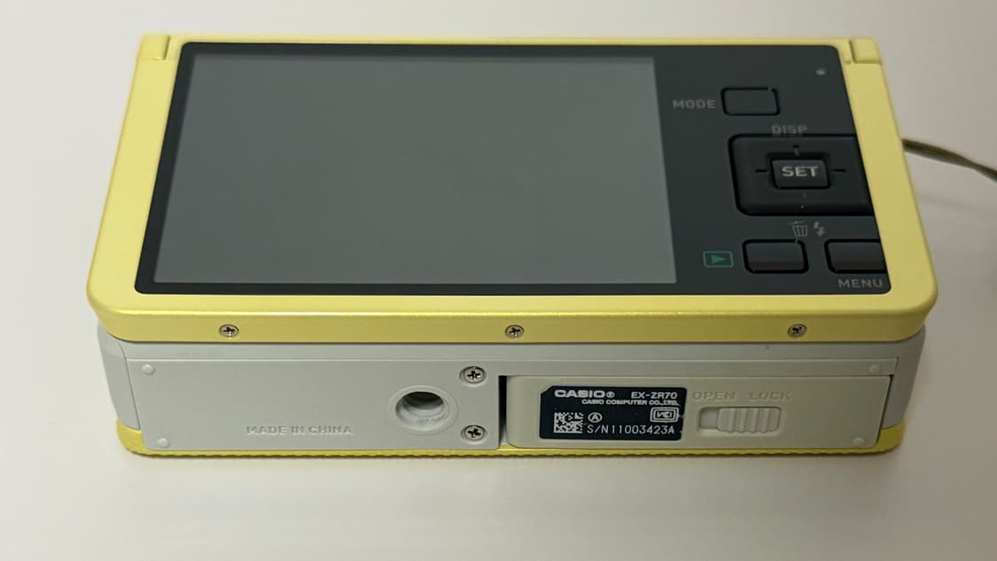 카시오 엑슬림 zr70 옐로우 디카 상품이미지6