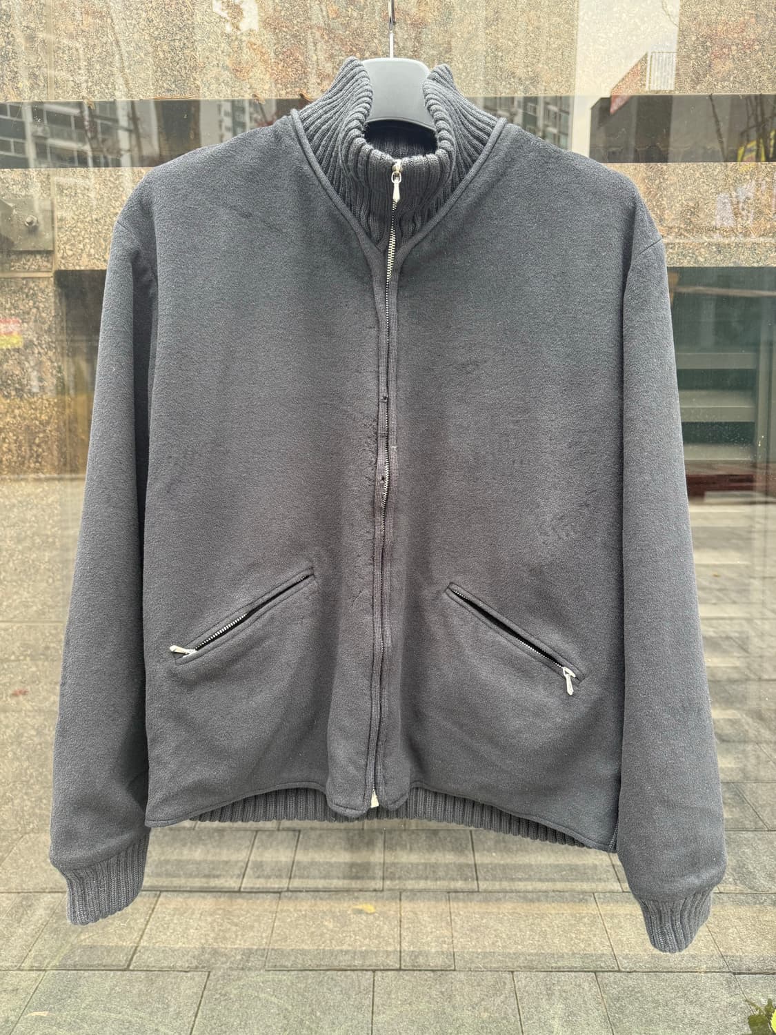 Agnes B 아네스베 울 집업 자켓 상품이미지2