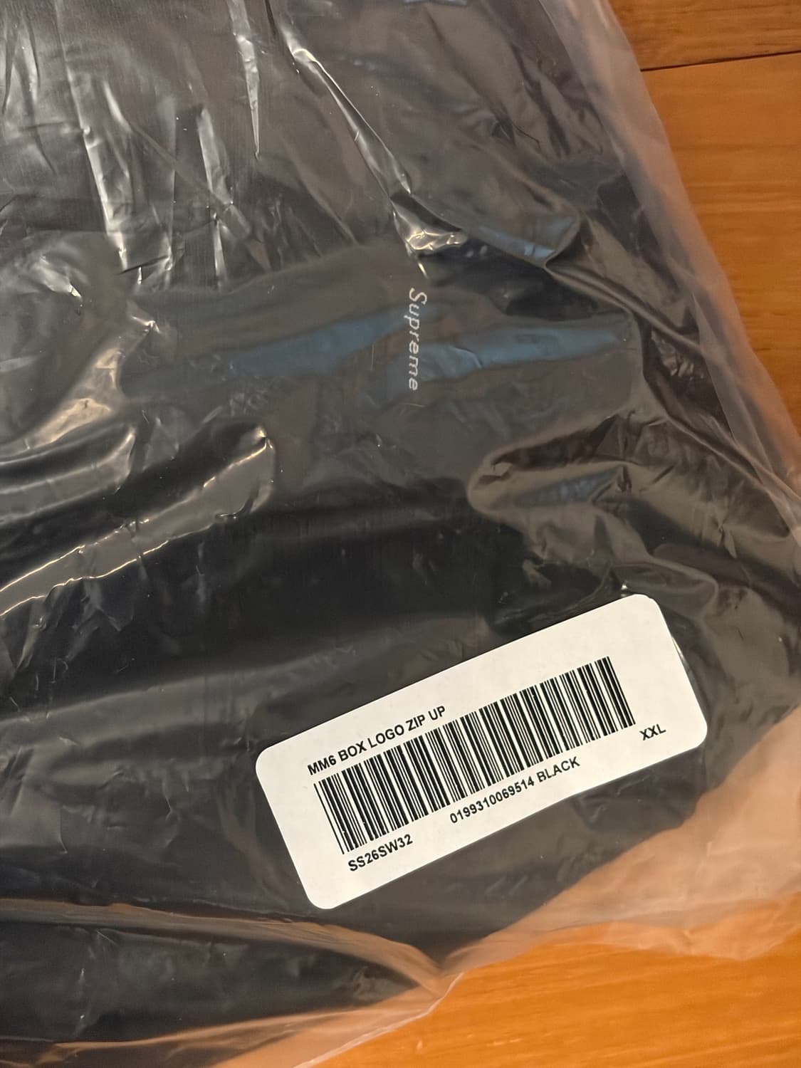 (XXL) 슈프림 마르지엘라 후드집업 블랙 상품이미지2