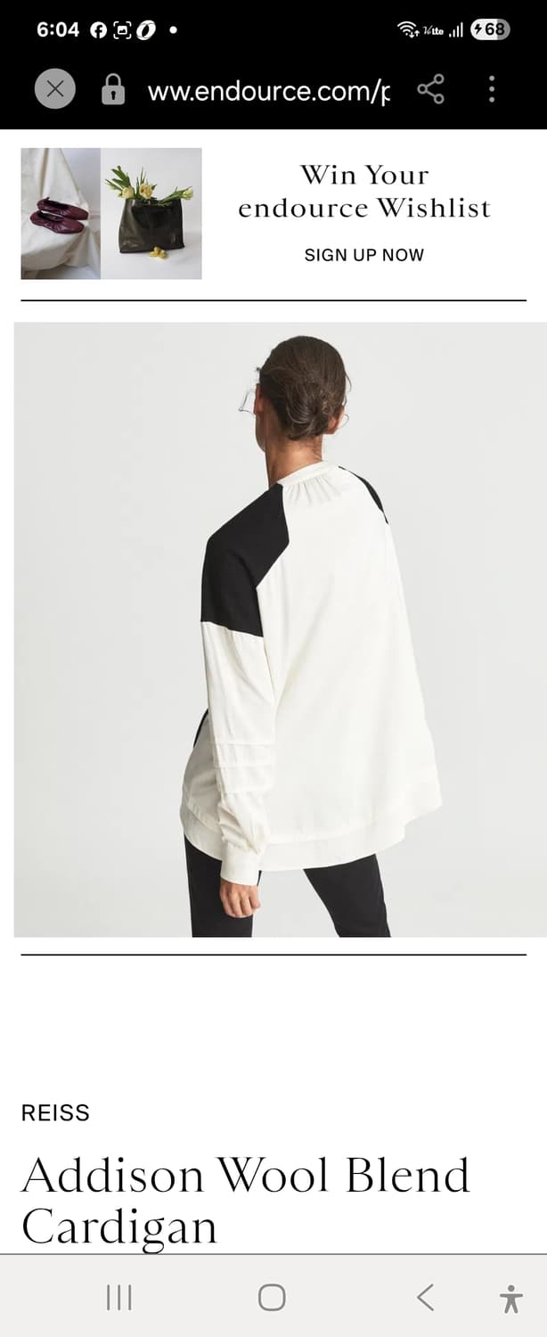 REISS 애디슨 울+실크블렌드 가디건F 상품이미지4