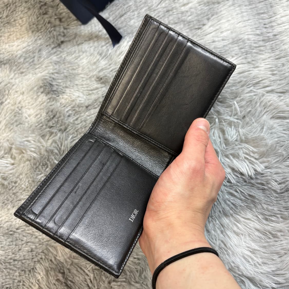 디올 오블리크 반지갑 블랙 상품이미지3
