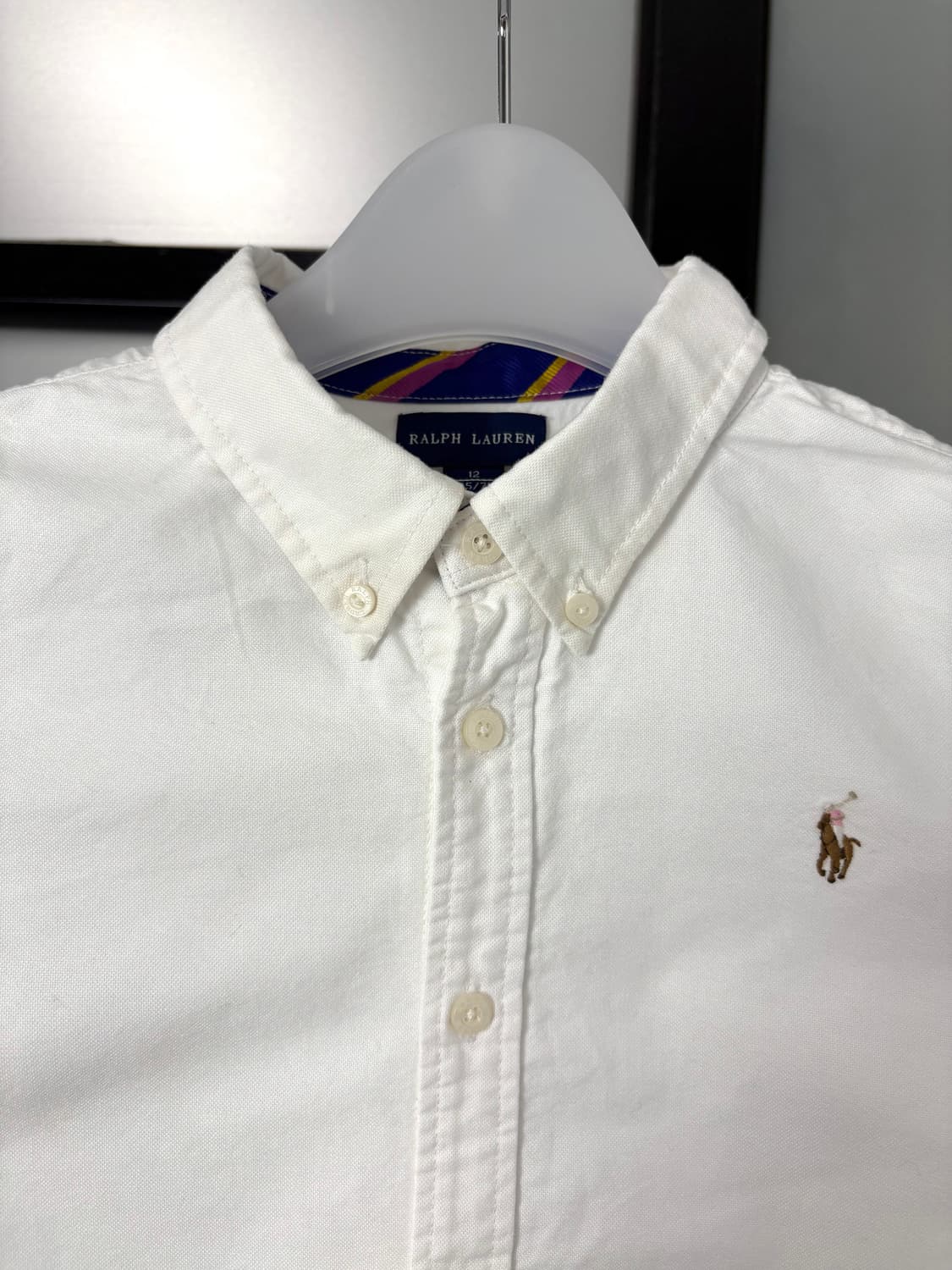  [XS]POLO 화이트 여성 옥스포드 셔츠  상품이미지3