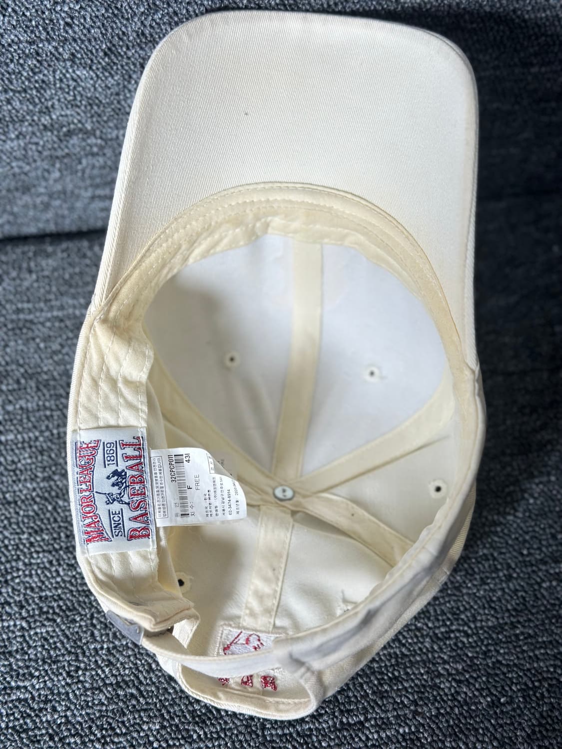 MLB 보스턴 레드삭스 볼캡 아이보리 상품이미지5