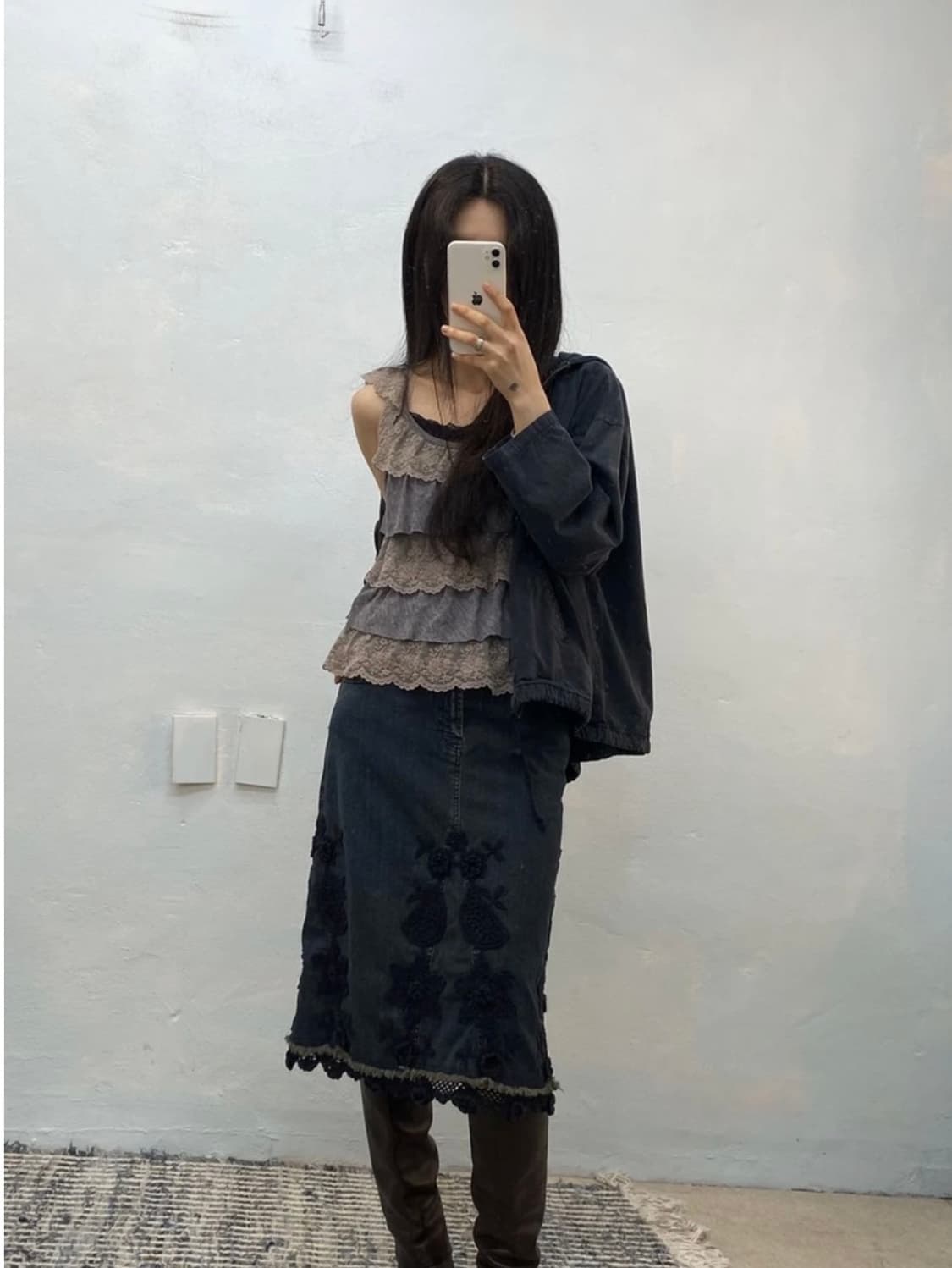 [1669]Abercrombie&Fitch mocha tiered top 상품이미지2