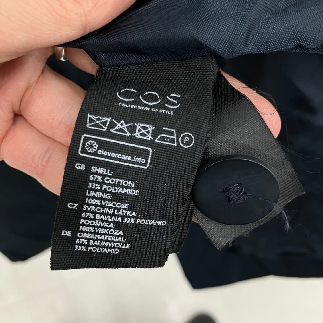 코스 네이비 코튼 맥코트 34 상품이미지6