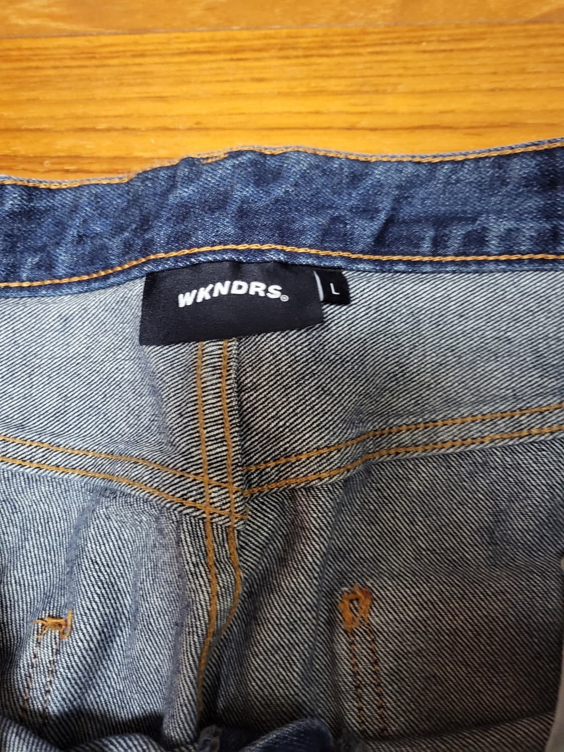 위캔더스 워크 팬츠 데님 W DENIM WORK PANTS L 사이즈 상품이미지5