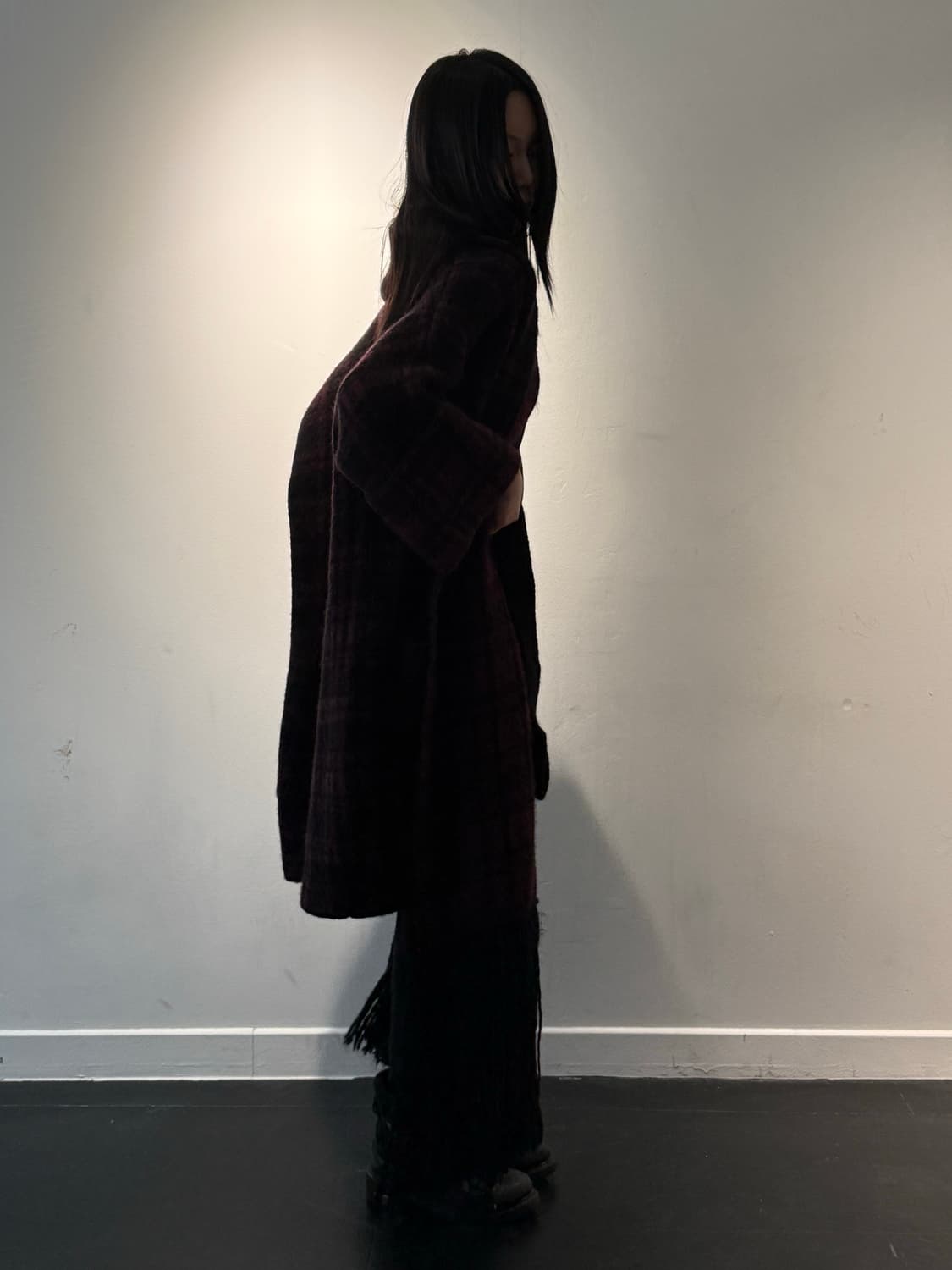 DIESEL FADED CHECK OVERCOAT 상품이미지2