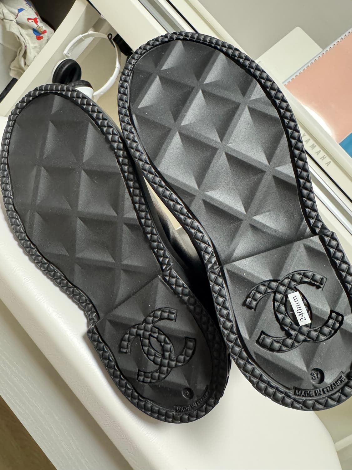 샤넬 러버부츠 레인부츠 37 새상품 상품이미지3