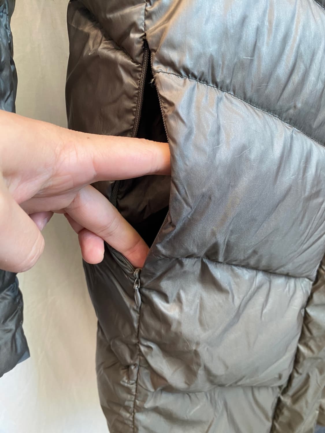 RECENTURE 카키경량다운패딩(M) 상품이미지7