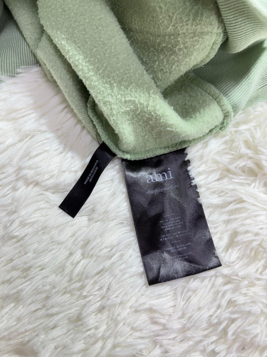 아미 빅하트로고 민트그린 후드  상품이미지7